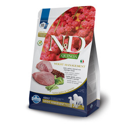 N&D Dog Quinoa Weight Management Lamb, Broccoli & Asparagus Adult Medium and Maxi 2.5kg