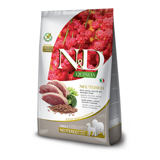 N&D Dog Quinoa Neutered Adult Medium and Maxi 12kg
