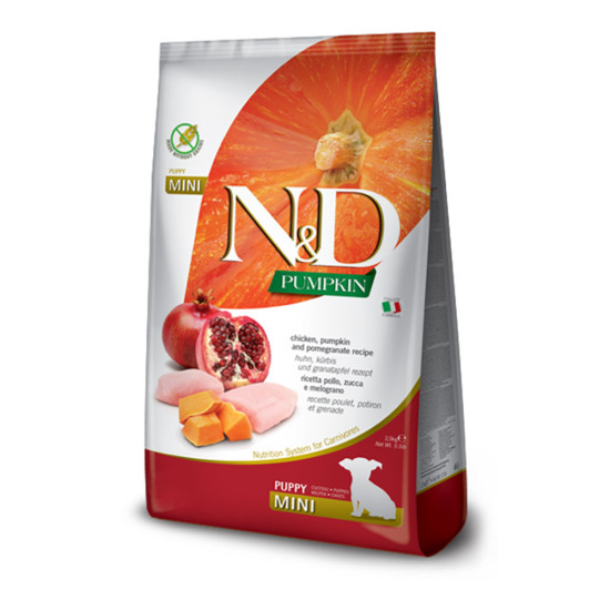 N&D Dog Pumpkin, Chicken & Pomegranate Puppy Mini 2.5kg