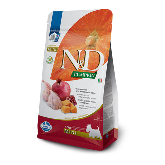 N&D Dog Pumpkin Quail & Pomegranate Adult Mini 2kg