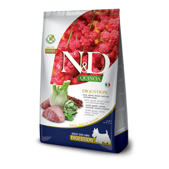 N&D Dog Quinoa Digestion Lamb & Fennel Adult Mini 2.5kg