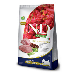 N&D Dog Quinoa Weight Management Lamb, Broccoli & Asparagus Adult Mini 2.5kg