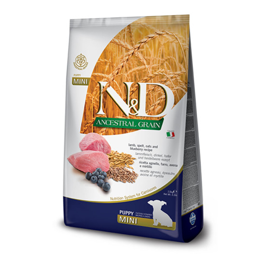 N&D Dog Low Grain Lamb & Blueberry Puppy Mini 2.5kg