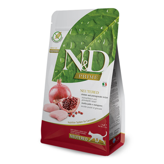 N&D Cat Chicken & Pomegranate Neutered Adult 1.5kg