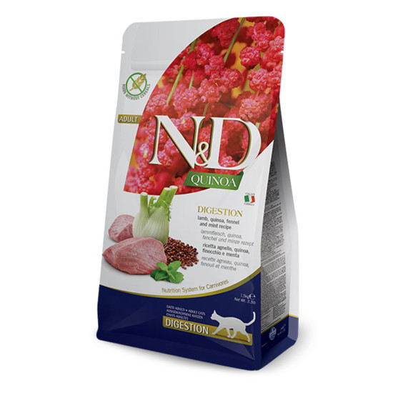 N&D Cat Digestion, Quinoa, Lamb & Fennel Adult 1.5kg