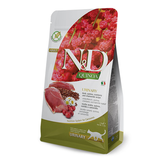N&D Cat Urinary Duck, Quinoa & Cranberry Adult 1.5kg