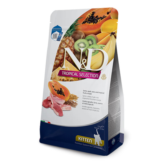 N&D Cat Tropical fruits Lamb Spelt & Oats Kitten 1.5kg