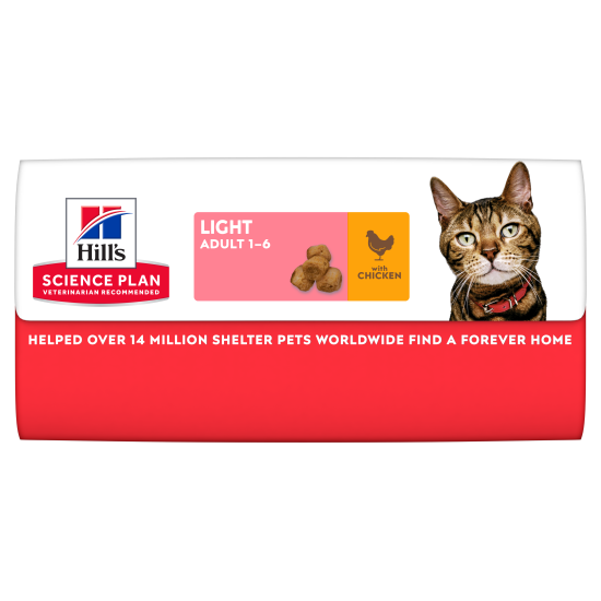 Hill's Science Plan Light Adult CAT με Κοτόπουλο 3kg