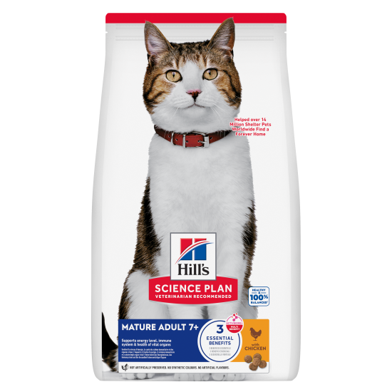 Hill's Science Plan Mature Adult CAT με Κοτόπουλο 3kg