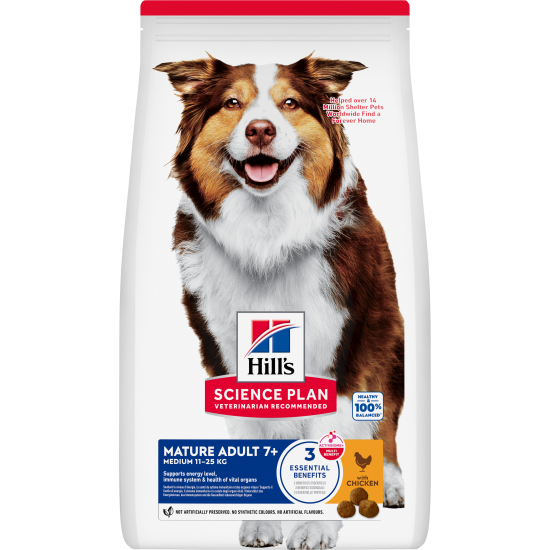 Hill's Science Plan Mature Adult Medium DOG με Κοτόπουλο 2.5kg