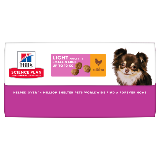 Hill's Science Plan Light Adult Small & Mini DOG με Κοτόπουλο 6kg