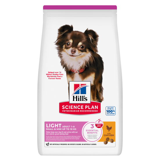 Hill's Science Plan Light Adult Small & Mini DOG με Κοτόπουλο 6kg
