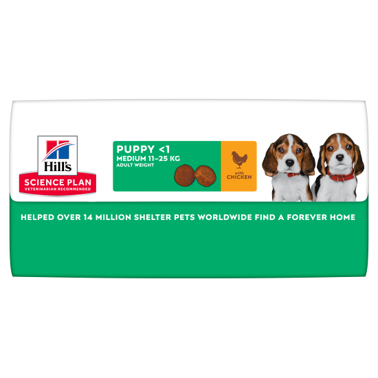 Hill's Science Plan Puppy Medium DOG με Κοτόπουλο 14kg