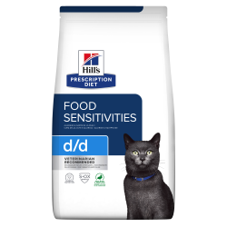 Hill's Prescription Diet d/d Food Sensitivities CAT με Πάπια & Αρακά 1.5kg