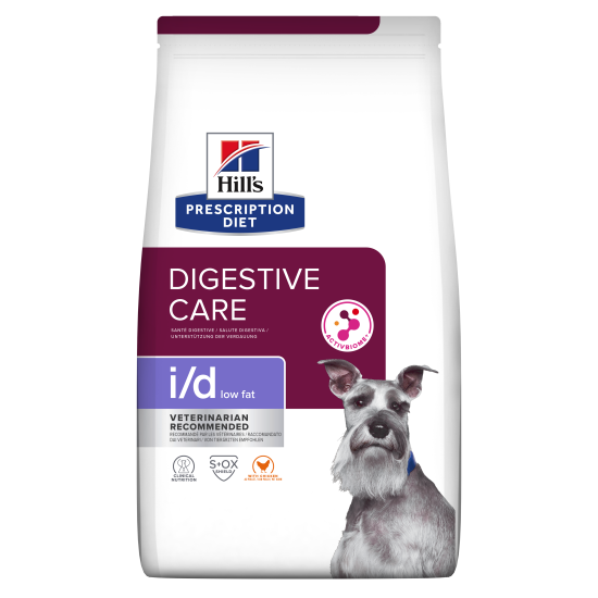 Hill's Prescription Diet i/d Digestive Low Fat ActivBiome+ DOG με Κοτόπουλο 12kg