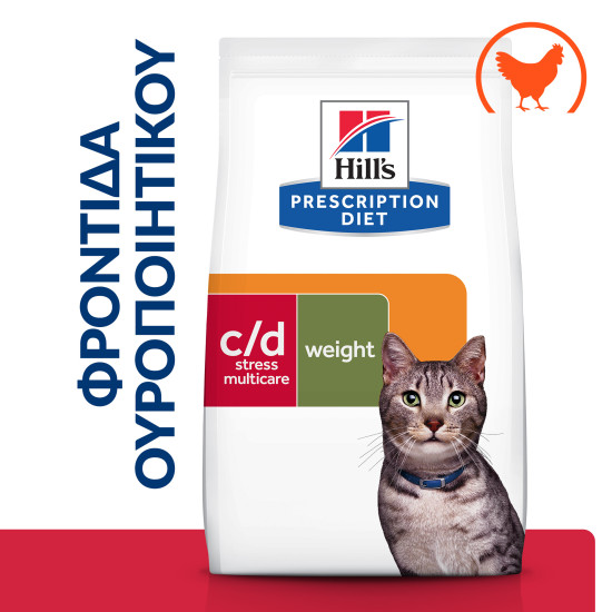 Hill's Prescription Diet c/d Urinary Stress & Metabolic CAT με Κοτόπουλο 3kg