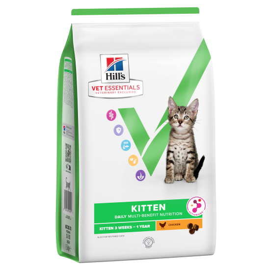 Hill's Vet Essentials Multi-Benefit Growth ActivBiome Kitten CAT με Κοτόπουλο 1.5kg