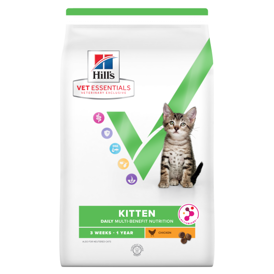 Hill's Vet Essentials Multi-Benefit Growth ActivBiome Kitten CAT με Κοτόπουλο 1.5kg