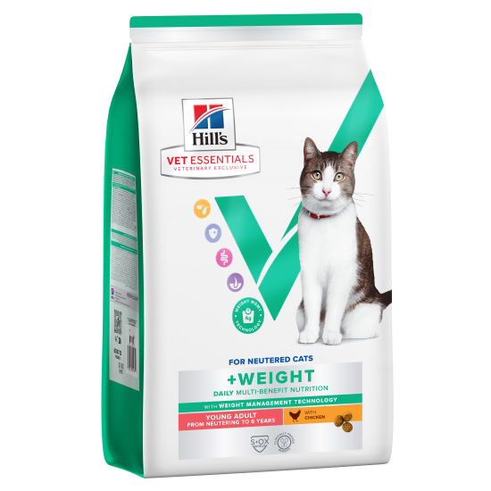 Hill's Vet Essentials Multi-Benefit +Weight Young Adult CAT με Κοτόπουλο 8kg