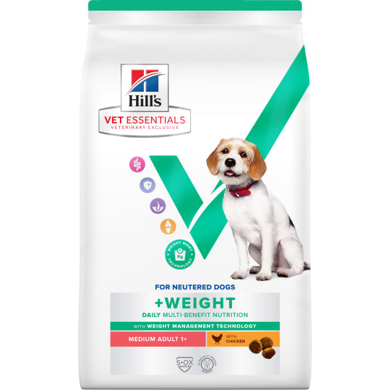 Hill's Vet Essentials Multi-Benefit +Weight Adult Medium DOG με Κοτόπουλο 2kg