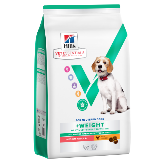 Hill's Vet Essentials Multi-Benefit +Weight Adult Medium DOG με Κοτόπουλο 10kg
