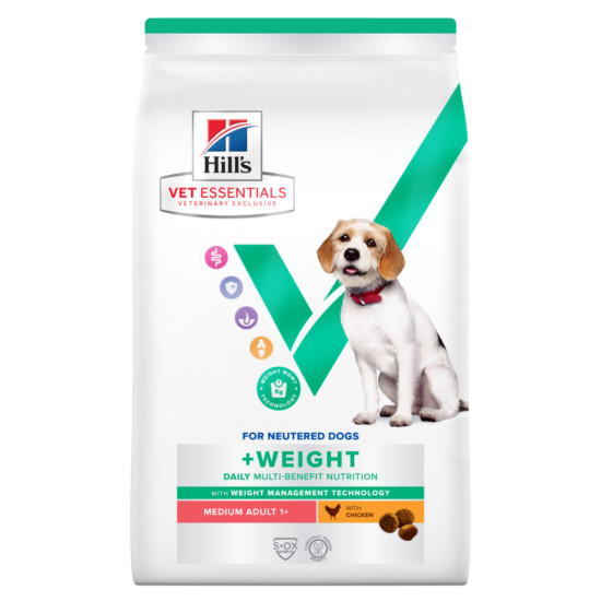 Hill's Vet Essentials Multi-Benefit +Weight Adult Medium DOG με Κοτόπουλο 10kg