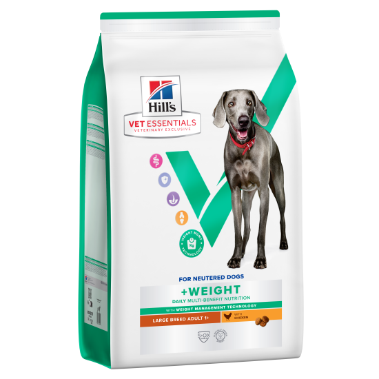 Hill's Vet Essentials Multi-Benefit +Weight Adult Large Breed DOG με Κοτόπουλο 14kg