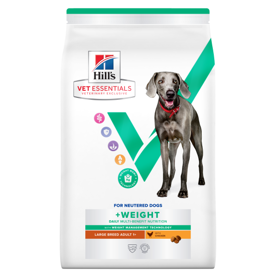 Hill's Vet Essentials Multi-Benefit +Weight Adult Large Breed DOG με Κοτόπουλο 14kg