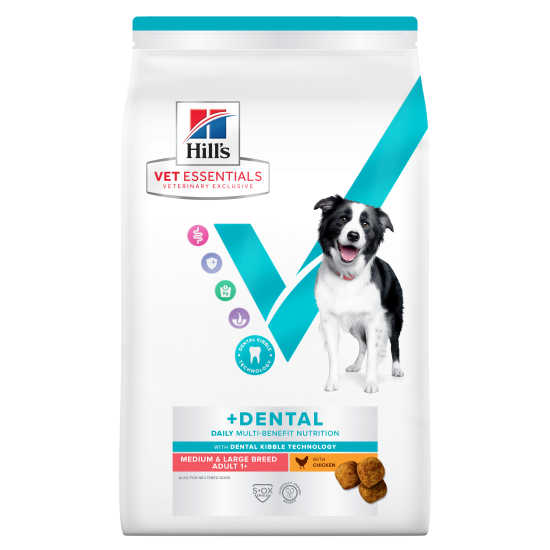 Hill's Vet Essentials Multi-Benefit +Dental Health Adult Medium & Large Breed DOG με Κοτόπουλο 10kg