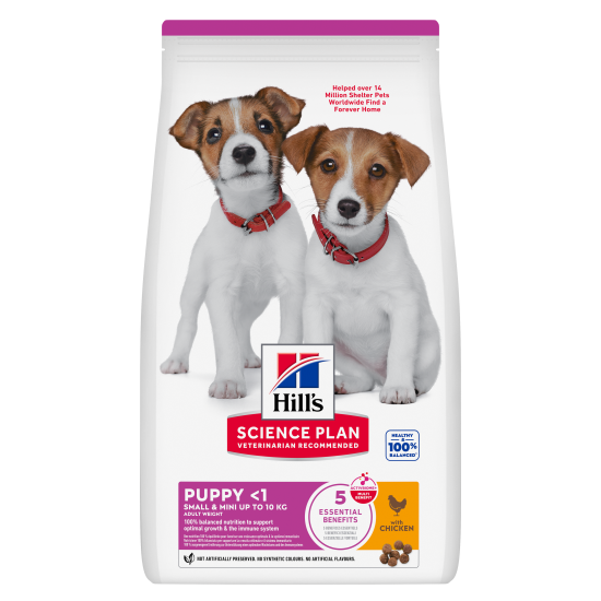 Hill's Science Plan Puppy Small & Mini DOG με Κοτόπουλο 1.5kg