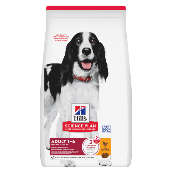 Hill's Science Plan Adult Medium DOG με Κοτόπουλο 2.5kg