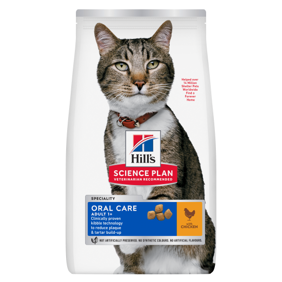 Hill's Science Plan Oral Care Adult CAT με Κοτόπουλο 1.5kg