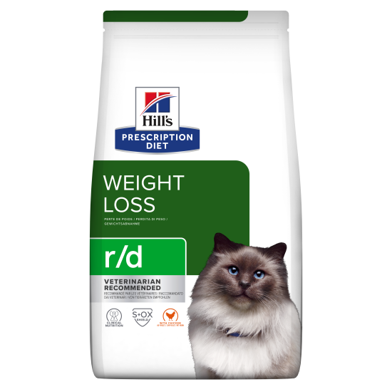 Hill's Prescription Diet r/d Weight Loss CAT με Κοτόπουλο 1.5kg