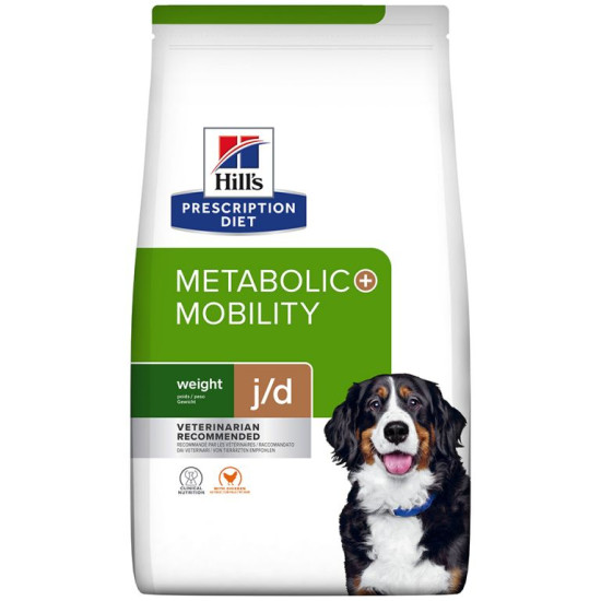 Hill's Prescription Diet Metabolic + Mobility Weight + Joint Care για Σκύλους με Κοτόπουλο 12kg