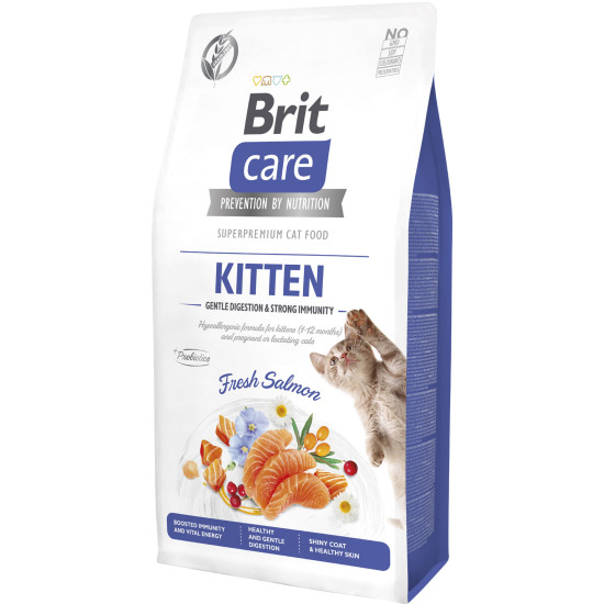 Ξηρά Τροφή Γάτας Brit Care CAT Grain Free Kitten Salmon 7kg