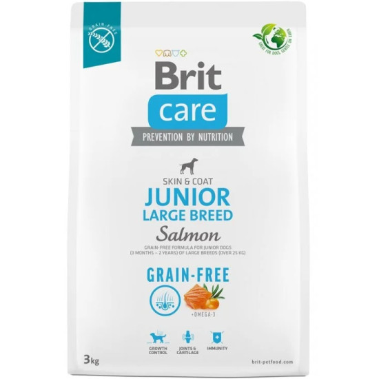 Brit Care Grain Free Junior Large Salmon & Potato 3kg