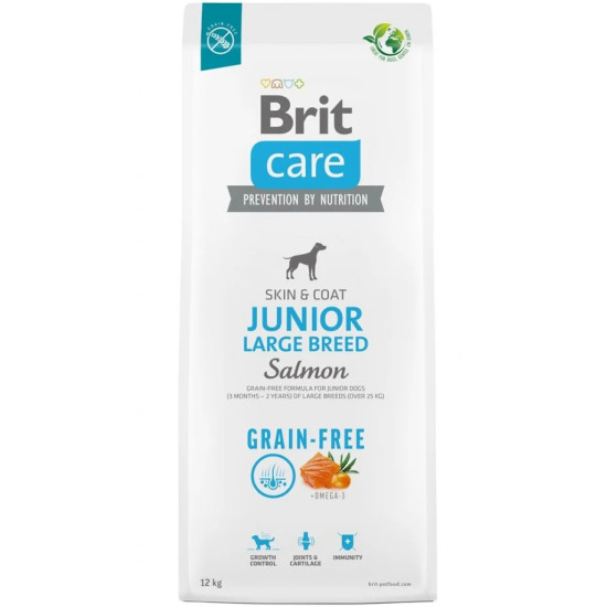 Brit Care Grain Free Junior Large Salmon & Potato 12kg