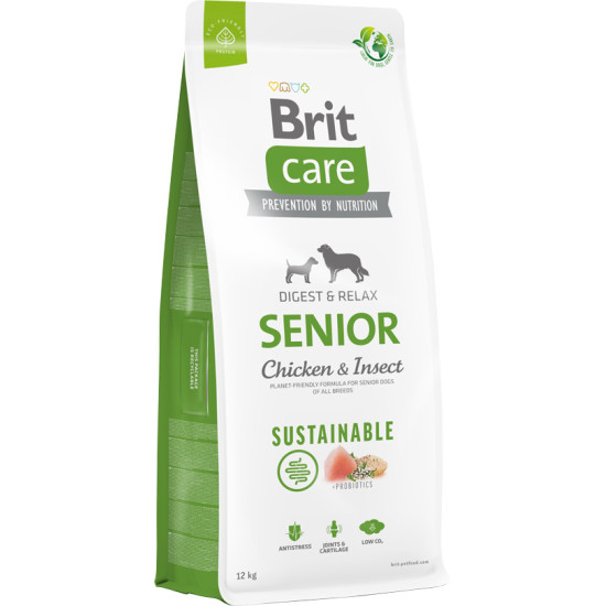 Ξηρά Τροφή Σκύλου Brit Care Sustainable DOG Senior 12kg