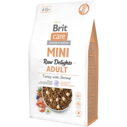 Brit Care - Freeze Dried Raw Delights Turkey with Shrimp Mini DOG 2kg