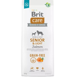 Brit Care - Grain Free Senior & Light Salmon & Potato DOG 12kg