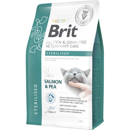 Brit VD Care Cat Grain Free Sterilized Salmon & Pea 2kg