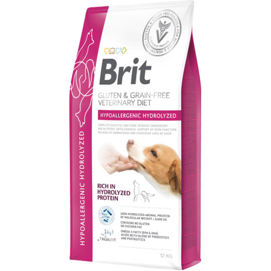 Brit VD GF Dog Hypoallergenic Hydrolyzed Protein 12kg