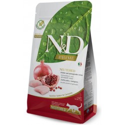 N&D CAT Prime Grain Free Chicken & Pomegranate Neutered 10kg