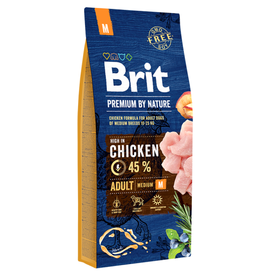 Brit Premium By Nature - Adult Medium DOG 15kg