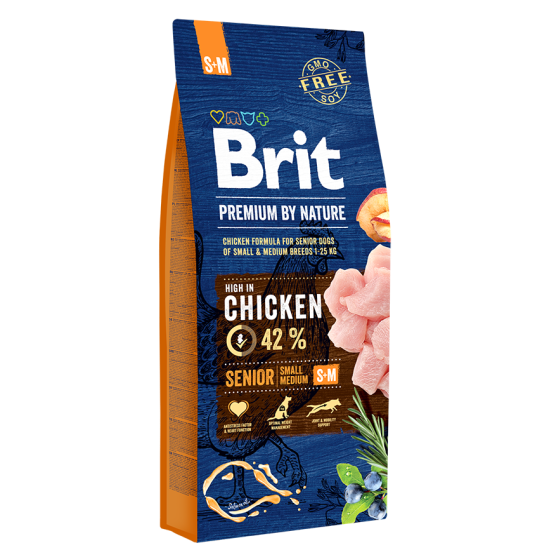 Brit Premium By Nature - Senior Small & Medium DOG 15kg
