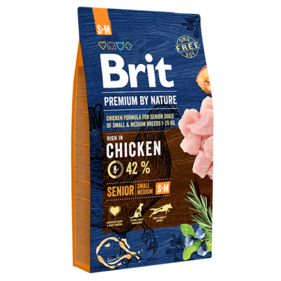 Brit Premium By Nature - Senior Small & Medium DOG 8kg