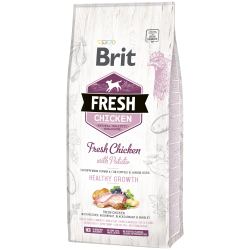 Brit Fresh -  Chicken Junior Healthy Growth DOG 12kg