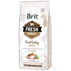 Brit Fresh -  Turkey Light & Senior Fit & Slim DOG 12kg