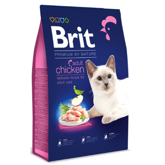 Brit Premium By Nature - Cat Adult Chicken 8kg