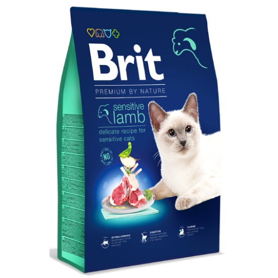 Brit Premium By Nature -  Cat Sensitive Lamb 8kg
